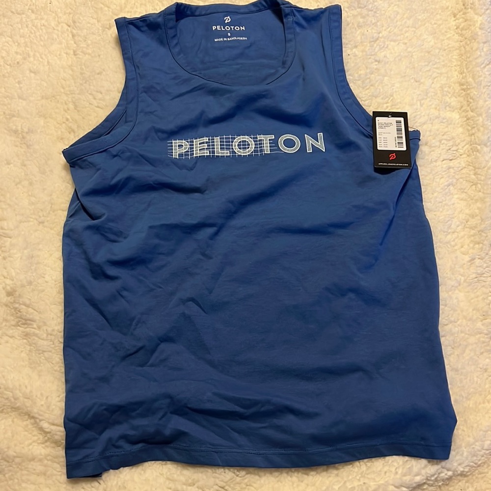 Peloton NWT Studio Side Slit Tank Cobalt SMALL